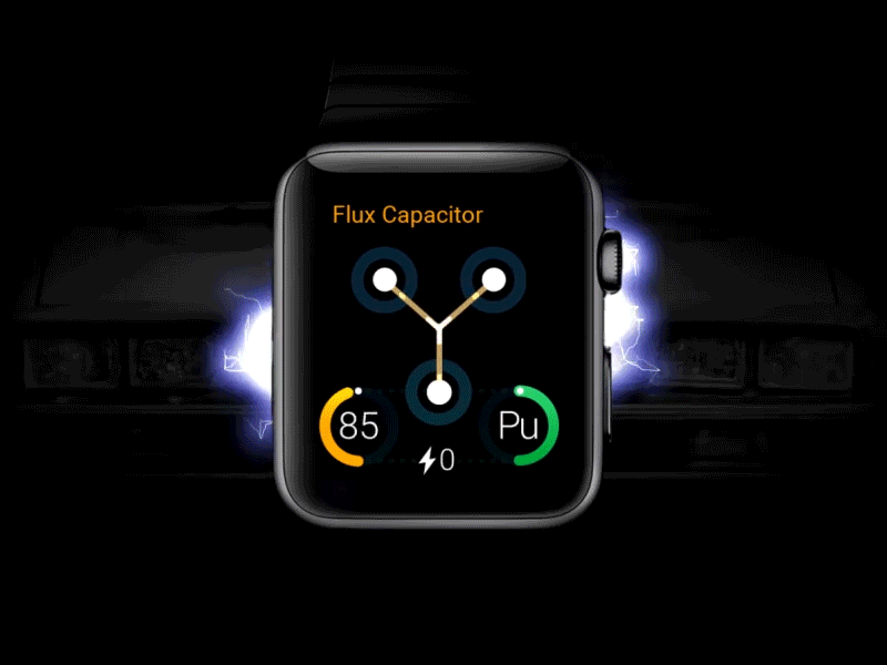 'Back to the Future' Apple Watch app concept