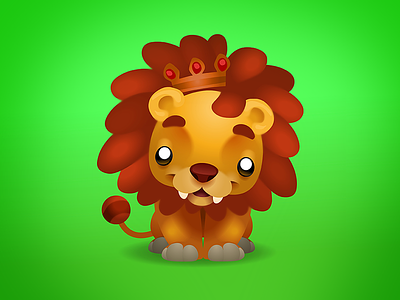 TT's Lion animal character design king lion