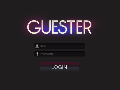Guester Login enter enterence event login managment nightlife password splash user