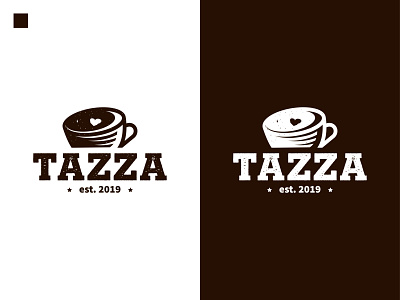 TAZZA Logo cafe logo coffee shop logo daily logo daily logo challenge design graphic design logo logo design