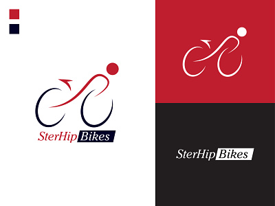 STERHIP BIKES Logo bicycle shop daily logo daily logo challenge design geared up graphic design logo logo design peddle power sterhip bikes