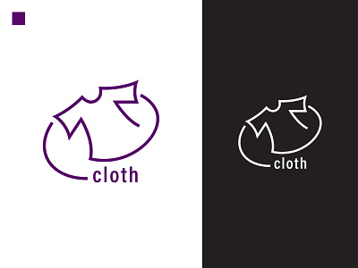 CLOTH Logo cloth daily logo daily logo challenge design graphic design hip clothing brand logo logo design plain threads vault