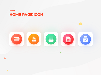 Homepage icon icon design ui