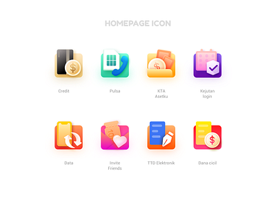 colorful icon design