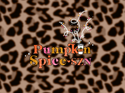 Pumpkin Spice SZN Illustration and Typography