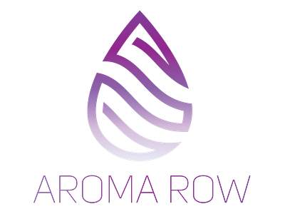 Aromatherapy/Essential Oil Company Logo aromatherapy essential oils logo logo design purple logo raindrop teardrop typography waterdrop