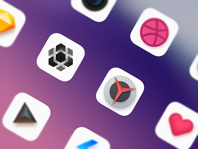 3D Mobile Theme app design icon logo ui