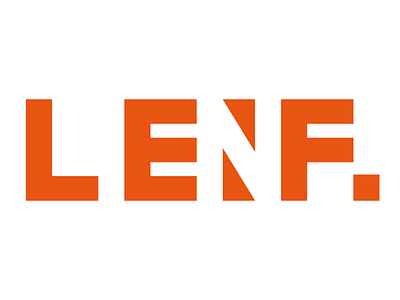 LENF. illustration logo typography