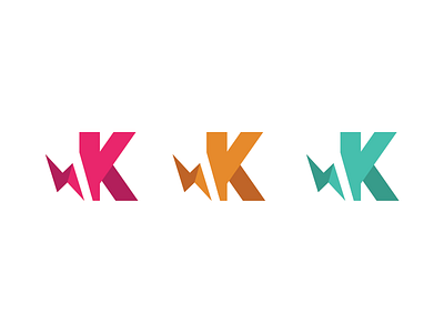 More K's bolt k letter logo
