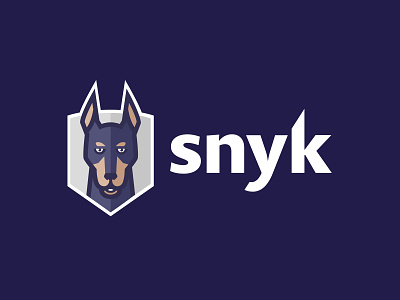 Snyk Logo branding cybersecurity dog logo programming