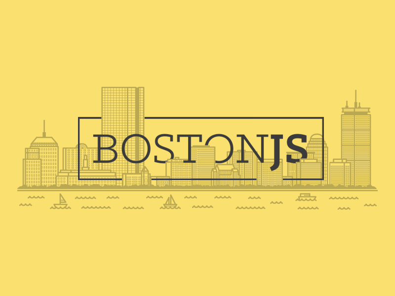 BostonJS skyline illustration meetup javascript boston
