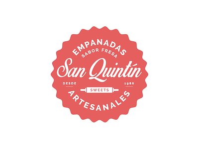 San Quintín Sweets empanadas label logo sweets