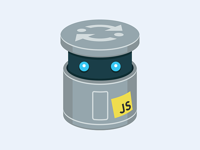 JS Bin bin code illustration logo programming robot