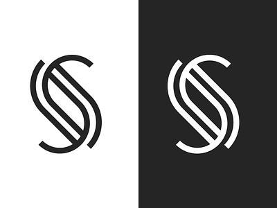 S letter logo logotype mark monogram s