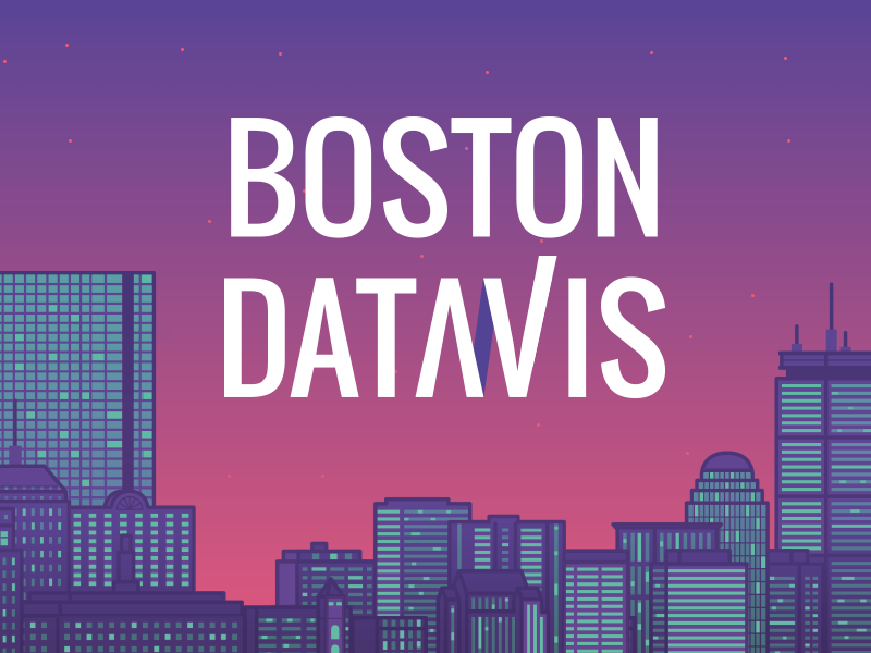 Boston Datavis meetup visualization data illustration skyline boston
