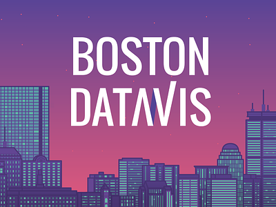 Boston Datavis boston data illustration meetup skyline visualization