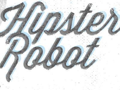 Hipster Robot done! hipster illustration retro robot vintage