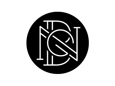 BNG Monogram black blog circle game logo minimalistic monogram simple typography