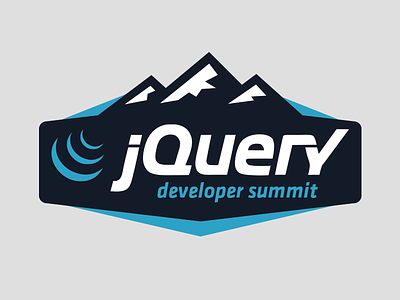 jQuery Developer Summit code conference developer javascript jquery logo mountain summit treatment