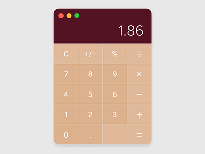 DailyUI Marzipanified: Calculator macOS