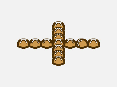 Hot X — Baker’s Dozen easter hot cross bun iconitos icons