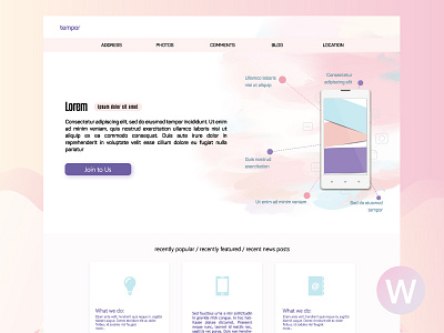 landing page design web