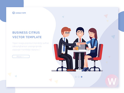 business landing page design graphic illustration infographic ui web