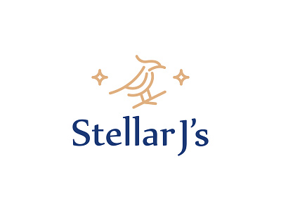 Stellar J's - Bird star logo