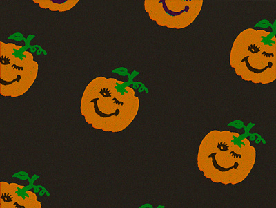Pumpkin pattern 60s 70s frankenstein ghost goblin halloween party illustration pumpkins retro spooky stoner surf vintage witch