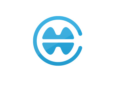 Hosting Service Logo blue gradient hosting logo