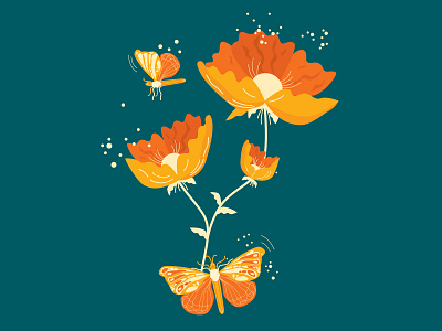 Bloom Bloom design drawing flat floral illustration vector