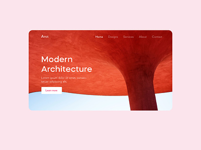Modern Architecture Landing page UI adobe branding inspiration landing page ui userinterface ux webdesign webui