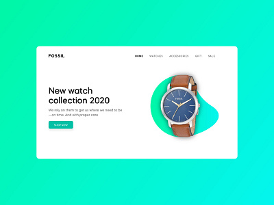 Fossil landing page