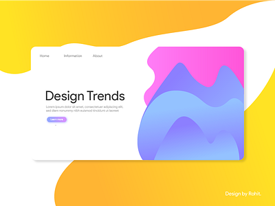 Design Trends landing page 2019 trend art branding design design trends dribble shots 2019 graphics illustration inspiration landing page shots trend2019 ui ux vector webdesign webdesigner webdevelopment webgradient webui