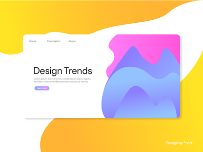 Design Trends landing page