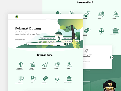 West Java goverment web design (Contest) app branding design illustration logo ui ux