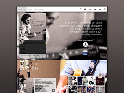 Marcelo Mayer WebSite design parallax site ui ux web