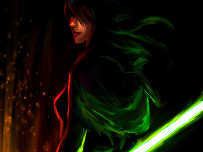 Uma Jedi illustration jedi sith sketch star wars study