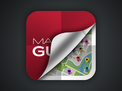 MasterGuide App Icon app icon ios iphone map