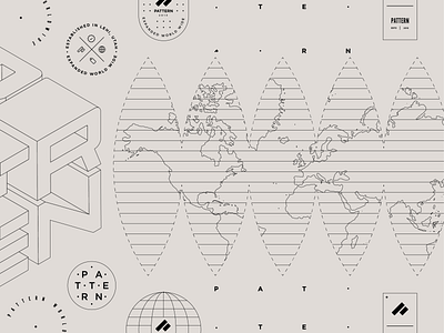 Pattern Assets cube ecommerce globe isometric pattern