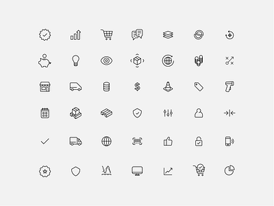 Pattern Icons data ecommerce icons pattern set shipping symbols