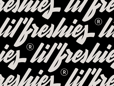 Lil' Freshies. freshies hand drawn type hand type lettering lil freshies logo script