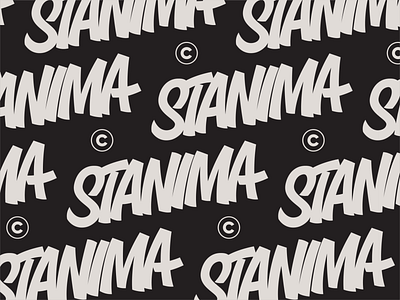 Stanima brush chisel lettering marker script sign painting stanima tag vintage workmark