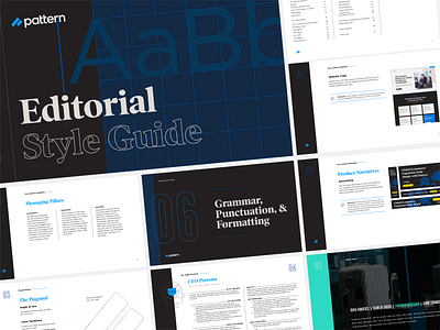Editorial Style Guide booklet design document ecommerce editorial illustration pages pattern pdf print style guide tech
