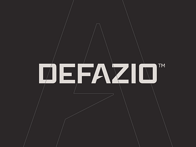 DeFazio clean defazio electric forward industrial industry logo minimal movement sales sharp wordmark