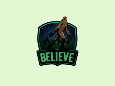 Believe in Bigfoot believe bigfoot conspiracy forest nature sasquatch