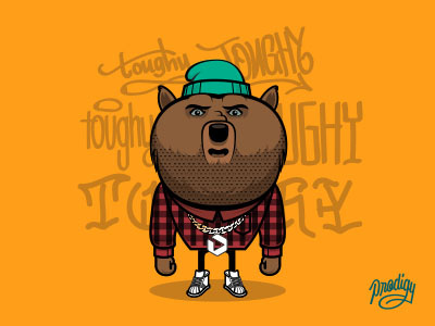 Toughy the Bear bear mascot prodigy promos