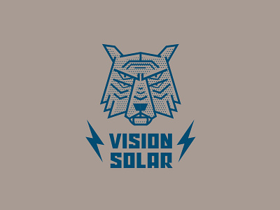 Vision Solar bear cup fangs halftone mean nasty solar tumbler vision solar wolf