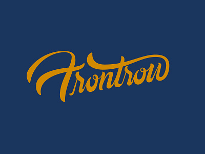 Frontrow connection flow front row logo script type