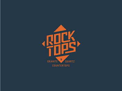 Rock Tops badge counter tops granite label rock tops square